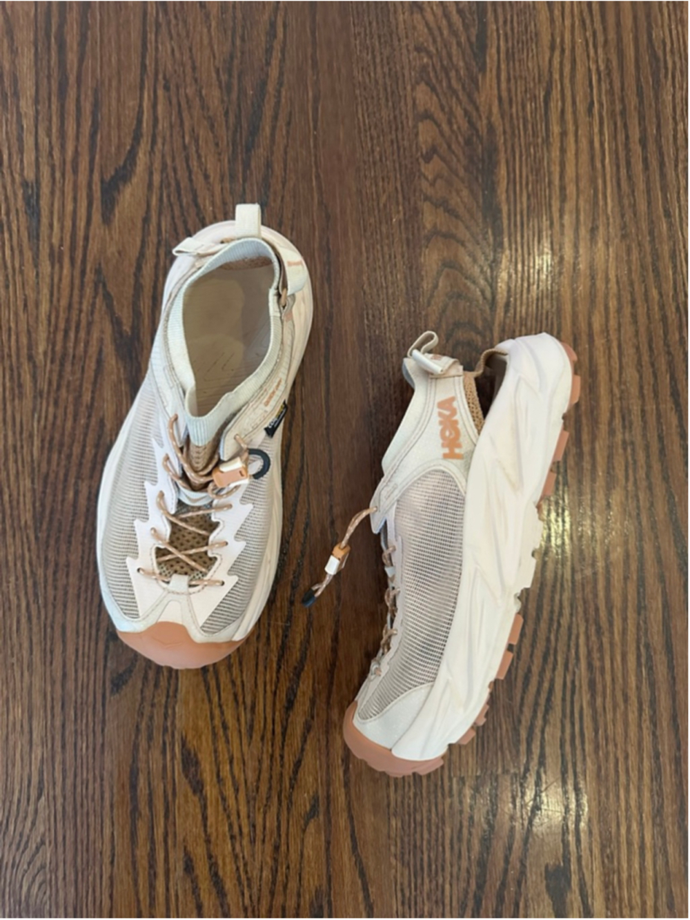 Women's Hoka Trail Running Shoes Size 7 Beige Brown